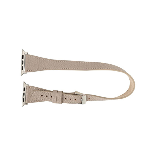 Bloominbag Alpine Slim Double Tour Dune Brown Hakiki Deri Apple Watch Kordonu - 44/45/46/49mm