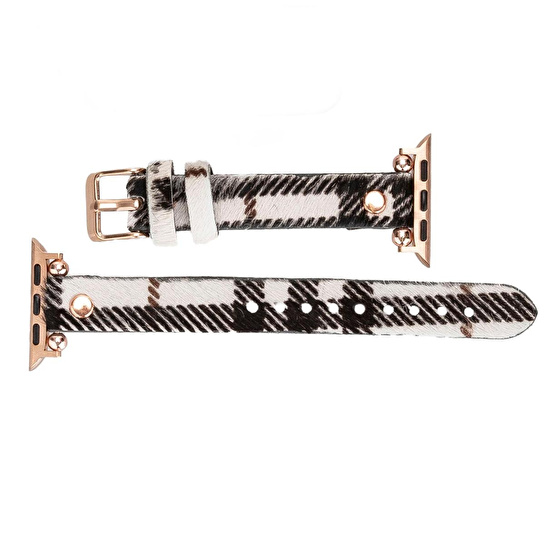 Bloominbag Bloomband Signature Wild Zebra Leather Apple Watch Band - 44/45/46/49mm