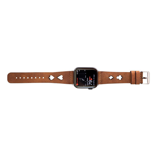 Bloominbag Valais Siena Tan Leather Apple Watch Kordon-44/45/46/49mm