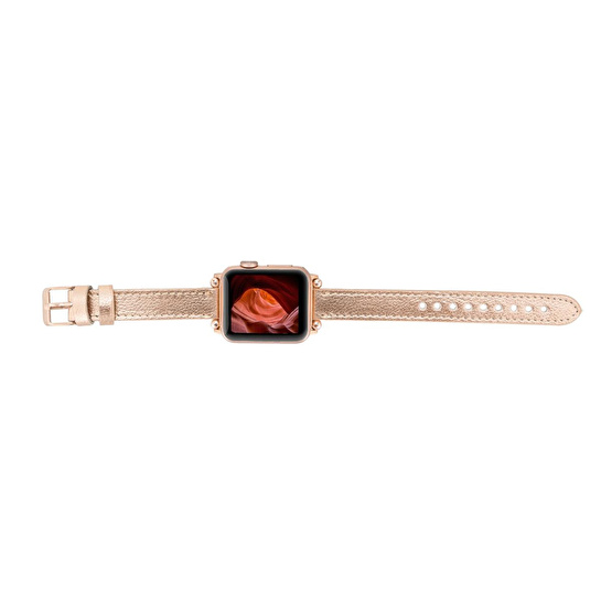 Bloominbag Bloomband Signature Golden Sand Leather Apple Watch Band - 44/45/46/49mm