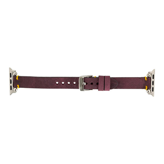 Bloominbag Bloomband Signature Mulberry Bloom Leather Apple Watch Band - 44/45/46/49mm