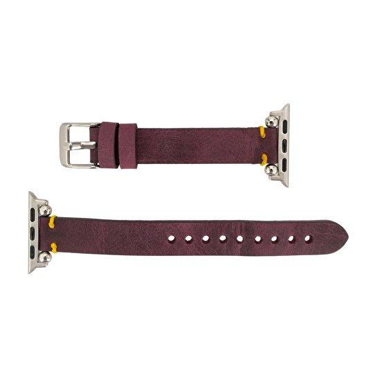Bloominbag Bloomband Signature Mulberry Bloom Leather Apple Watch Band - 44/45/46/49mm