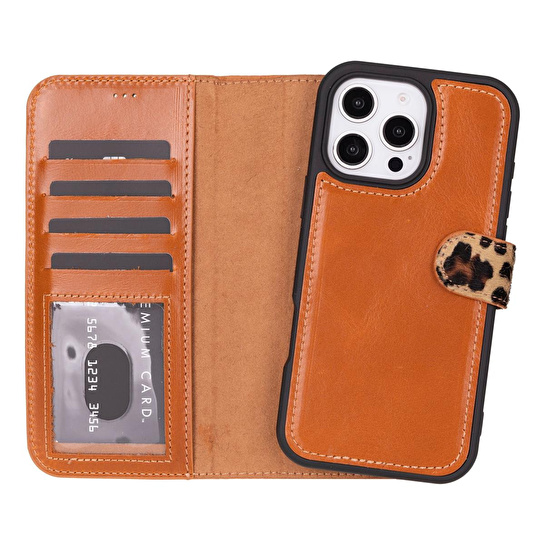 Bloominbag Aurel Magna Leopard Couture Deri Iphone 16 Pro (6.3