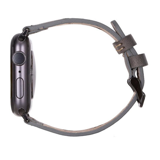 Bloominbag Valais Stone Ash Leather Apple Watch Kordon-44/45/46/49mm