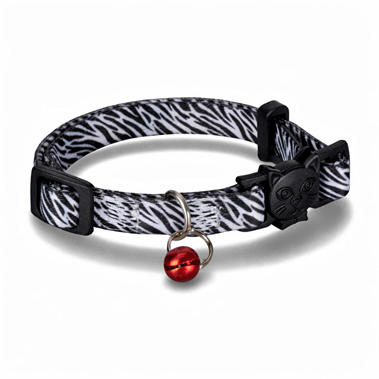 Bloominbag Swissplus Urban Paws Zebra Noir Recycled Kedi Tasması- 10 Mm
