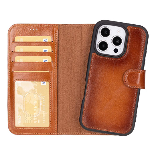 Bloominbag Aurel Magna Golden Tan Deri Iphone 16 Pro (6.3
