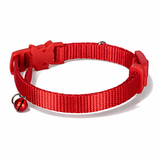 Bloominbag Swissplus Urban Paws Kedi Tasması – Crimson Red | Ayarlanabilir, Dayanıklı, Hafif-10mm