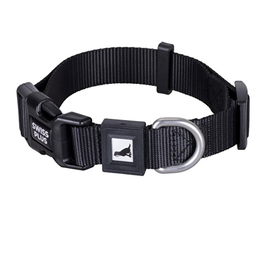 Bloominbag Swissplus Urban Paws Köpek Tasması – Noir Black | Ayarlanabilir, Dayanıklı, Hafif-20mm
