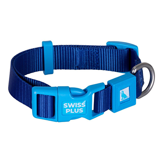 Bloominbag Swissplus Urban Paws Köpek Tasması – Deep Ocean Blue | Ayarlanabilir, Dayanıklı, Hafif-25mm