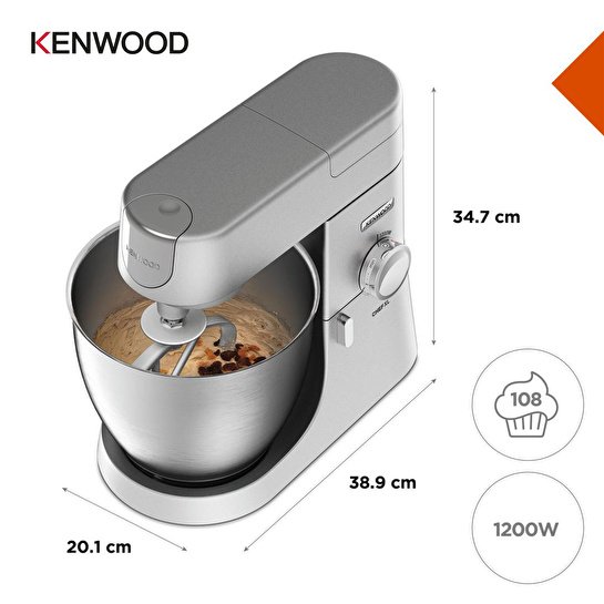 Kenwood Chef Xl 1200 Watt 6,7 Lt Mutfak Şefi, Silver kvl4170s