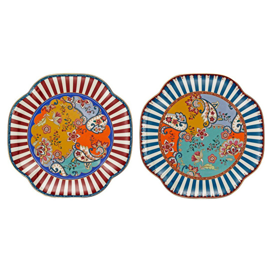 Lucky Art Paisley Bone 27 Cm 2’li Servis Tabağı Seti
