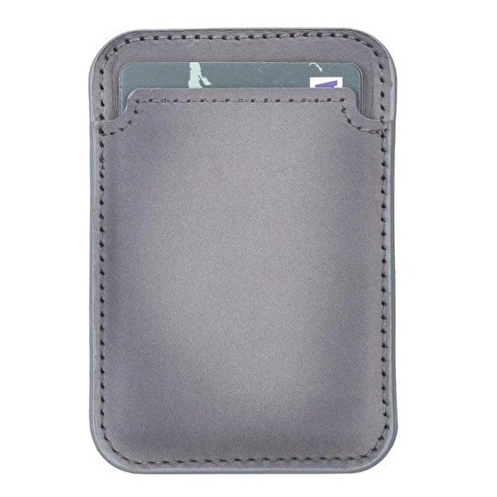 Bloominbag Snapé Stone Gray Mıknatıslı Deri Telefon Kartlık