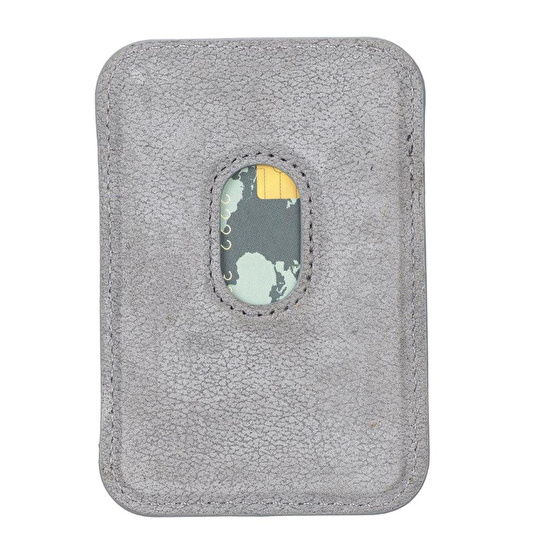 Bloominbag Snapé Stone Gray Mıknatıslı Deri Telefon Kartlık