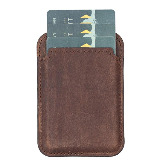 Bloominbag Snapé Saddle Heritage Mıknatıslı Deri Telefon Kartlık