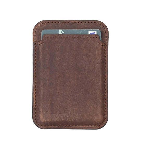 Bloominbag Snapé Saddle Heritage Mıknatıslı Deri Telefon Kartlık