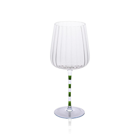 The Mia Şarap Kadehi Mor Yeşil 500 Ml