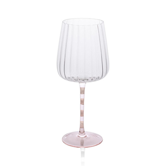 The Mia Şarap Kadehi Pembe Beyaz 600 Ml