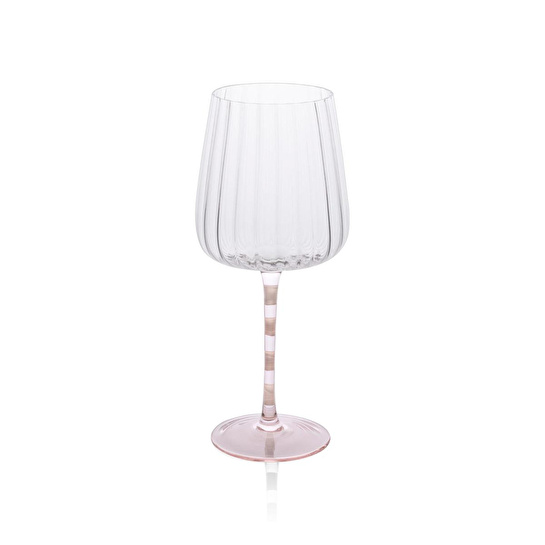 The Mia Şarap Kadehi Pembe Beyaz 500 Ml