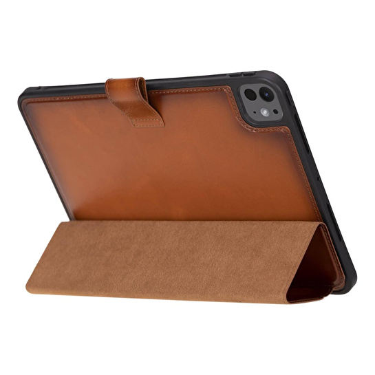 Bloominbag Porté Warm Tan Hakiki Deri Ipad Kılıfı – Ipad Pro 11” (2024)