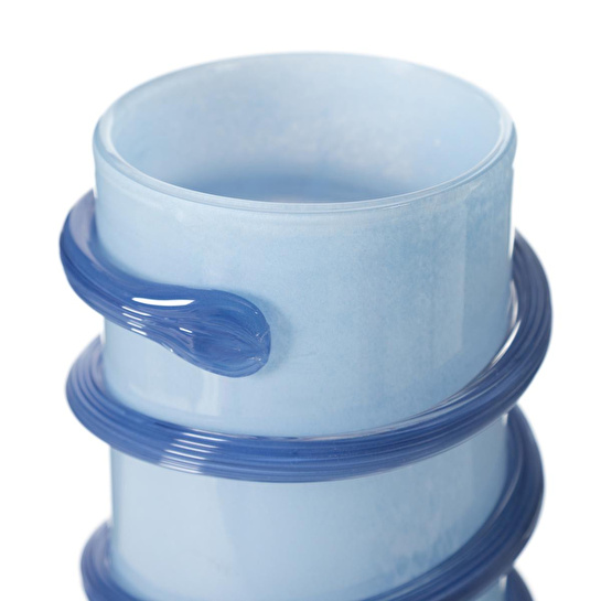 Mudo Home Loops Blue Vazo 12x13x21 Cm