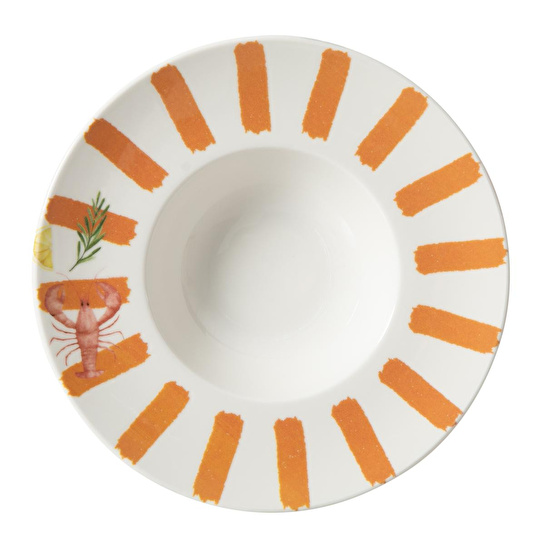 Mudo Home Padova Makarna Tabaği - Turuncu 29cm