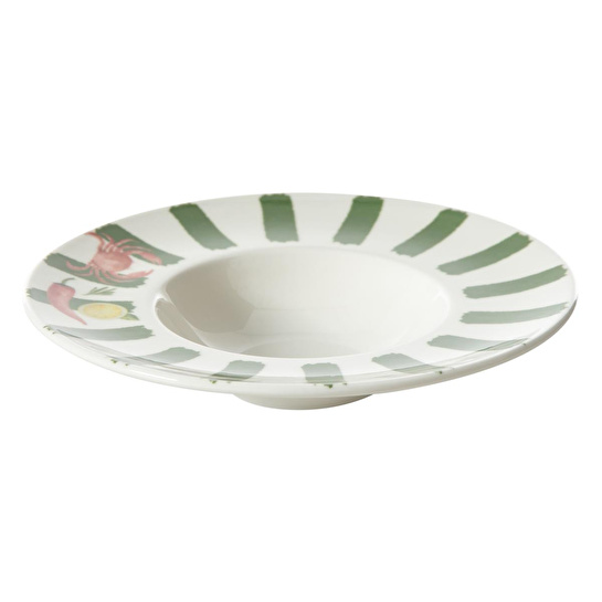 Mudo Home Padova Makarna Tabaği - Yeşi̇l 29cm