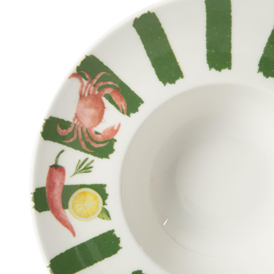 Mudo Home Padova Makarna Tabaği - Yeşi̇l 29cm
