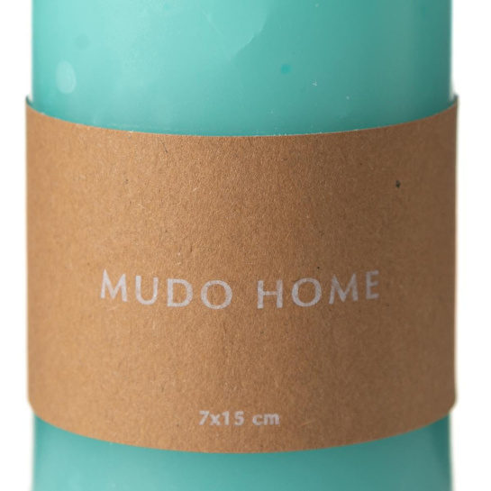 Mudo Home Sütun Mum Mavi̇ 7x15 Cm