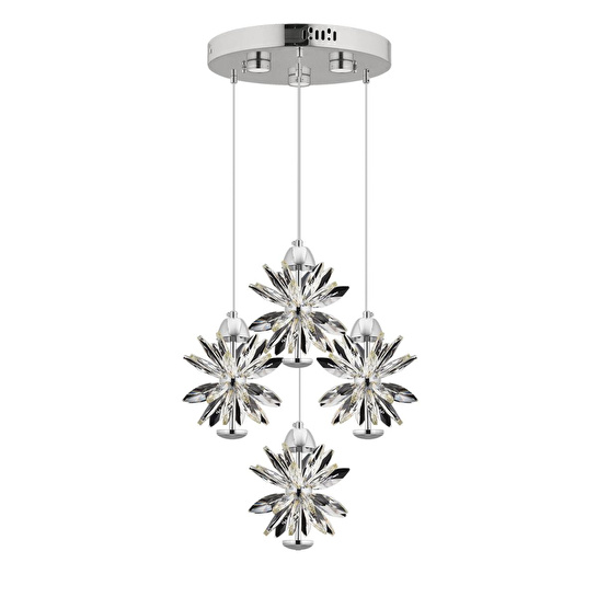 Apliqa Menekşe Krom 4lü 58 Watt Led Avi̇ze