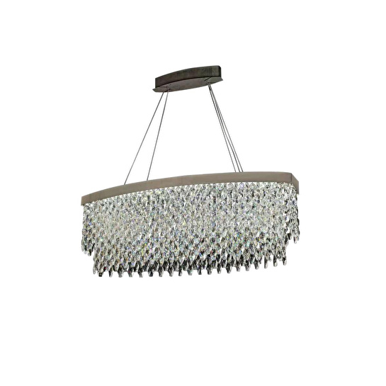 Apliqa Carles 100lük 85 Watt Yemek Masa Üstü Kri̇stal Led Avi̇ze