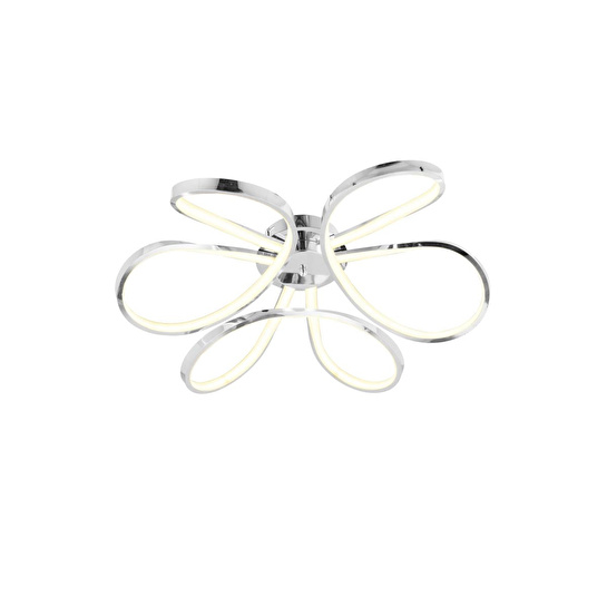 Apliqa Chalda Krom Plafonyer Modern Salon Led Avize
