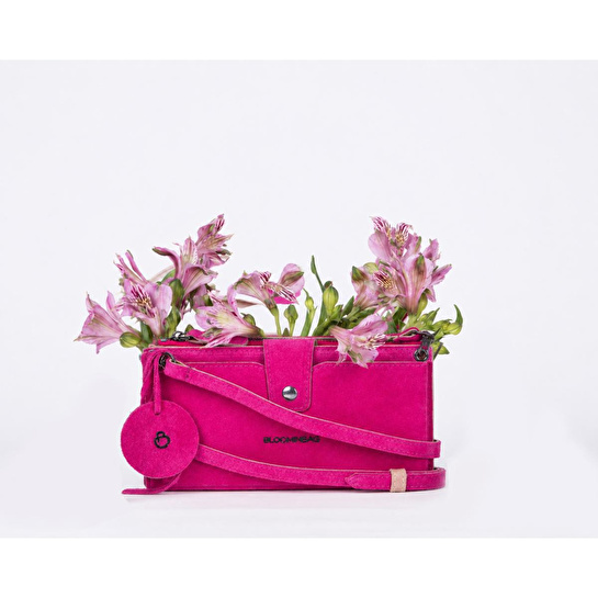 Bloominbag Bloom Still Lozan Hakiki Süet Çapraz Askılı Telefon Bölmeli Cüzdan Çanta