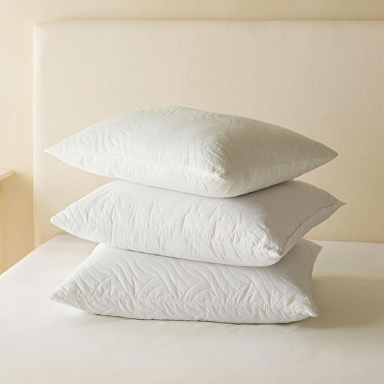 Ocean Home Textile 3'lü 900 Gr Kapitoneli Silikon Yastık Seti 50 X 70 Cm