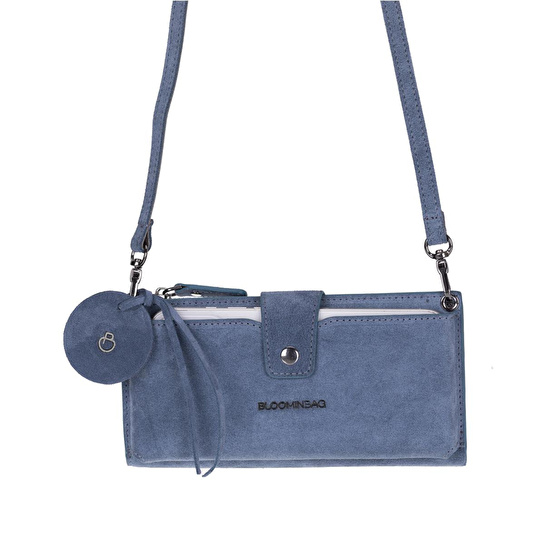 Bloominbag Iris Still Lozan Hakiki Süet Çapraz Askılı Telefon Bölmeli Cüzdan Çanta