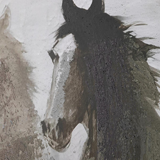 Mudo Home Stallions Çerçeveli̇ Yağliboya Tablo 100x150 Cm