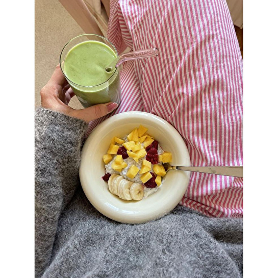 Beige & Stone Seramik Krem Donut Bowl Kahvaltılık Tatlı Salata Kase