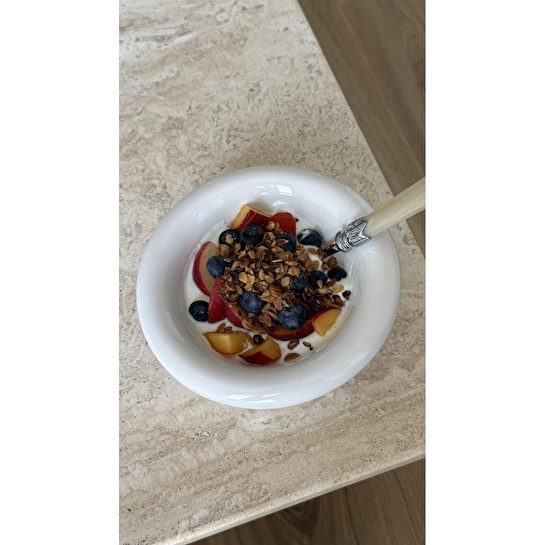 Beige & Stone Seramik Krem Donut Dondurma Bowl Kahvaltılık Tatlı Salata Kase