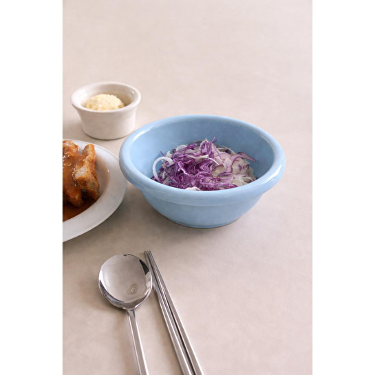 Beige & Stone Seramik Mavi Donut Bowl Kahvaltılık Tatlı Salata Kase