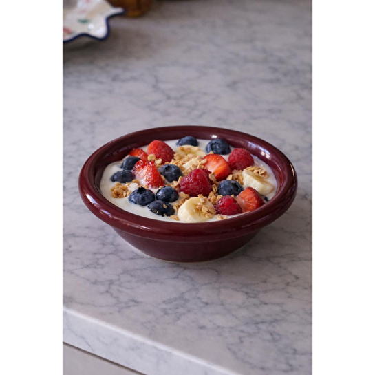 Beige & Stone Seramik Kahverengi Donut Bowl Kahvaltılık Tatlı Salata Kase