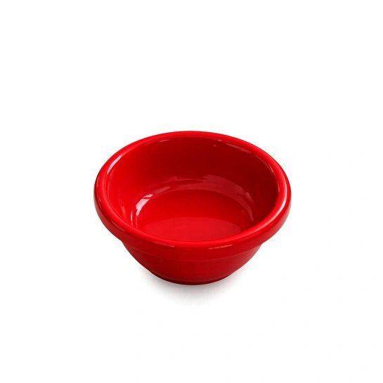 Beige & Stone Seramik Donut Dondurma Bowl Kahvaltılık Tatlı Salata Kase Kırmızı