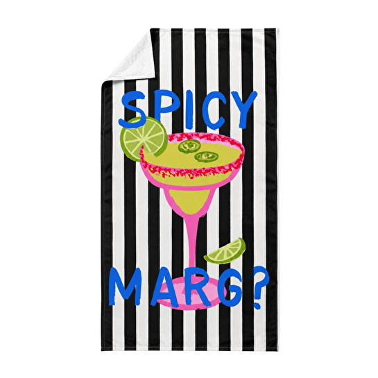 Cozy Home Heatwave Plaj Havlusu Spicy Rita Siyah