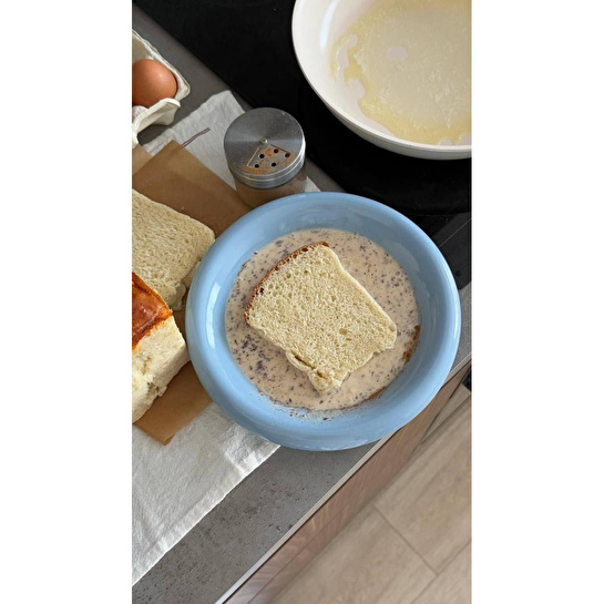 Beige & Stone Mavi Donut Seramik Yemek Tabağı – 21,5 Cm