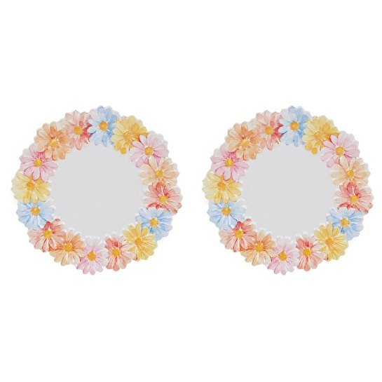 Lucky Art Florista Melamin Servis Tabak Seti 28cm (2'li)