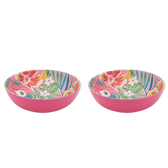 Lucky Art Tropea Melamin Salata Kase Seti 19cm (2'li)