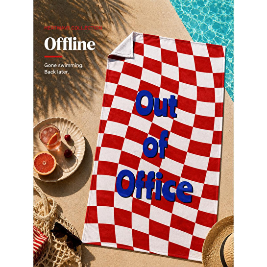Cozy Home Heatwave Plaj Havlusu Offline Kırmızı