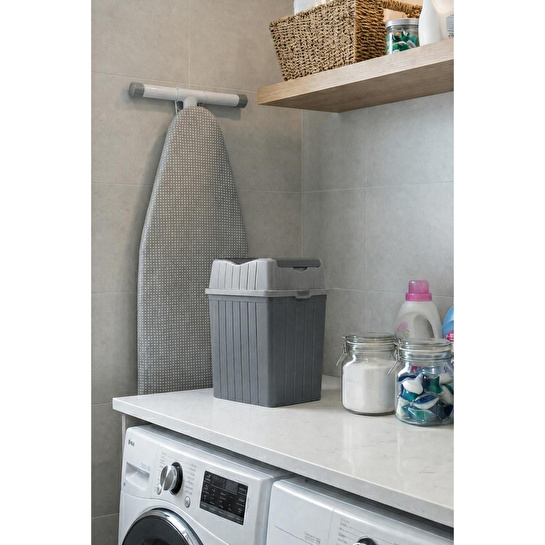 Vienev Çift Kapaklı Çöp Kovası 5 Lt Antrasit- Banyo Mutfak
