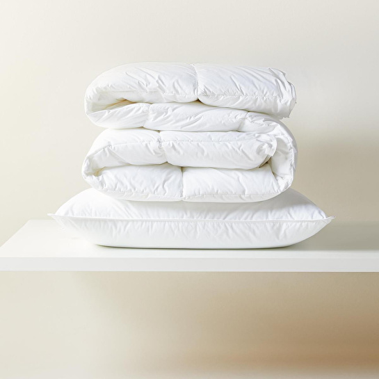 Ocean Home Textile %100 Pamuk Kumaş Kaz Tüyü Konforunda Saten Biyeli Mikorjel Tek Kişilik Yastık Yorgan Seti 1 Adet 155 X 215 / 1
