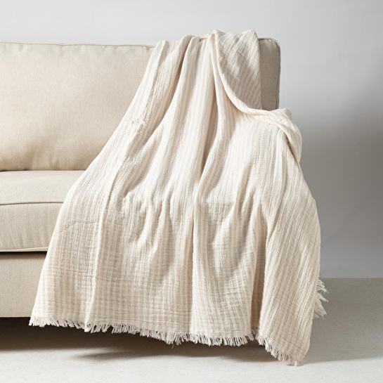 Mudo Home Viola Çi̇zgi̇li̇ Pi̇ke Bej 200x230 Cm