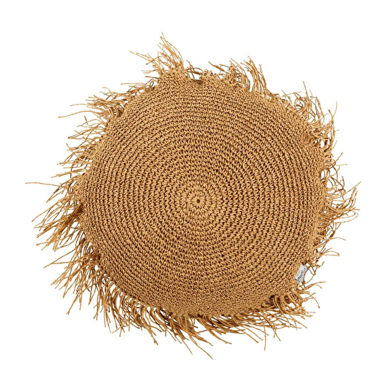 Mudo Home Valetta Yuvarlak Kirlent Naturel 50 Cm