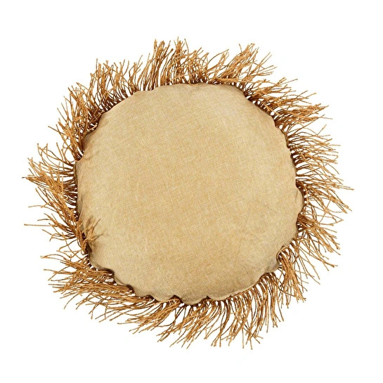 Mudo Home Valetta Yuvarlak Kirlent Naturel 50 Cm